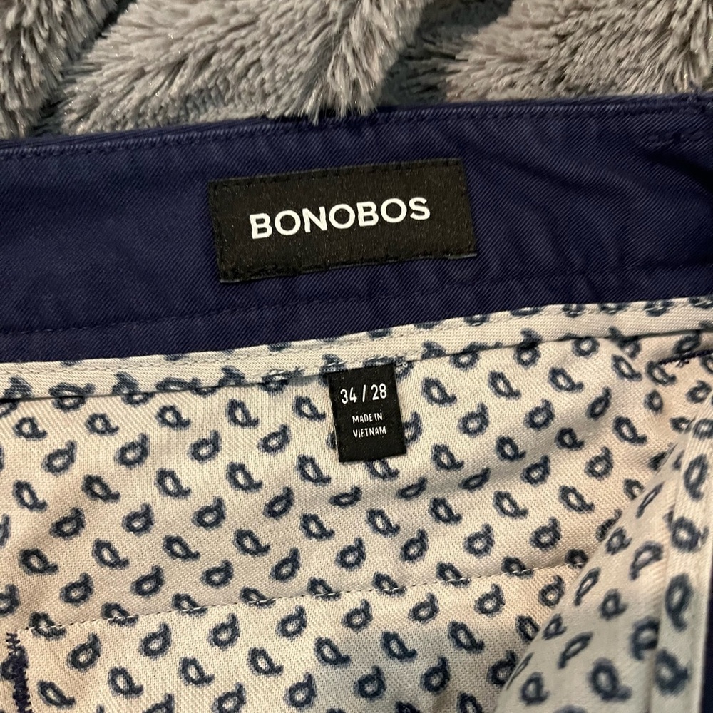 Bonobos Slim Blue Chinos Size 34w - Picture 8 of 14
